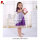 Party girl dress embroidered lace purple tulle